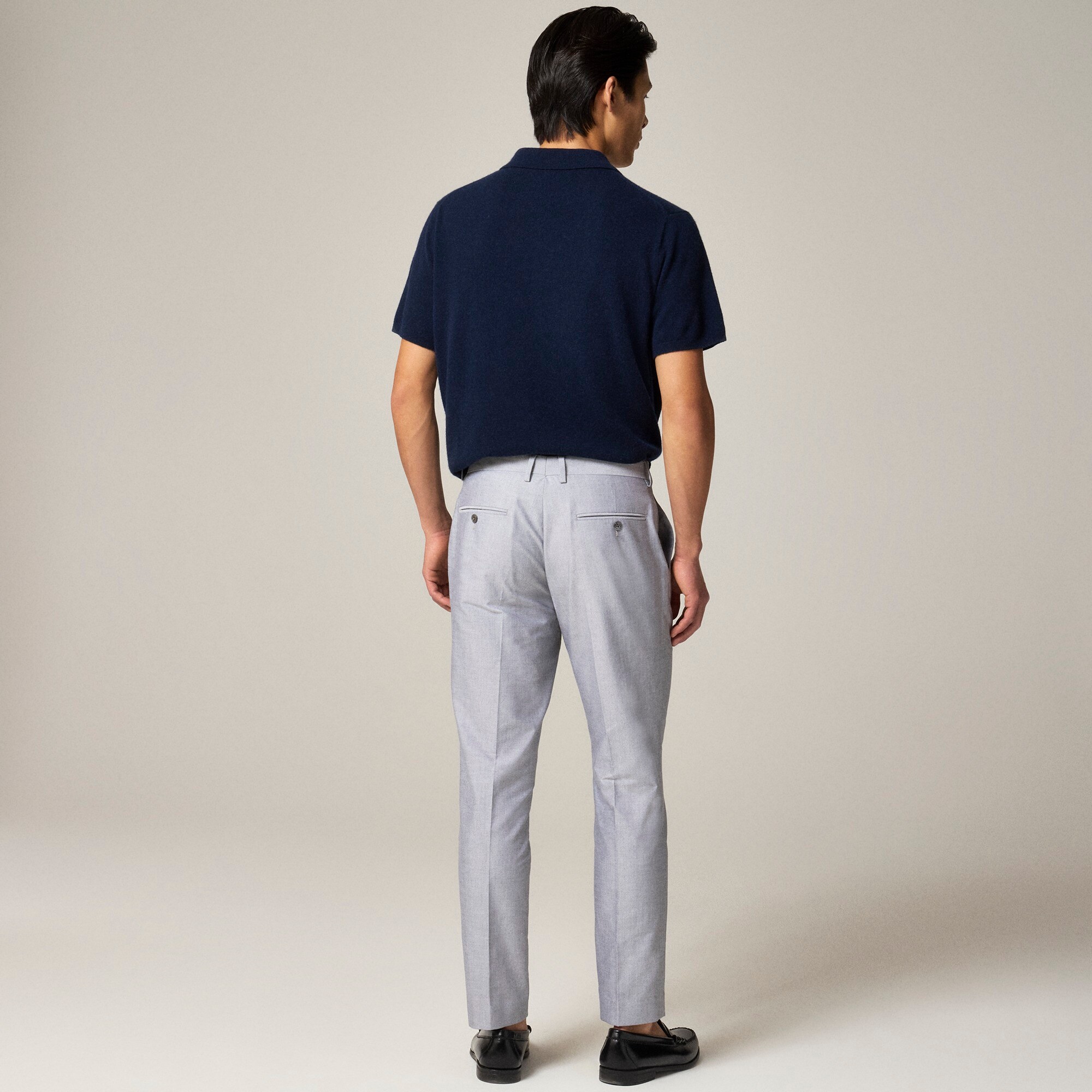 Ludlow Slim-fit suit pant in Portuguese cotton oxford