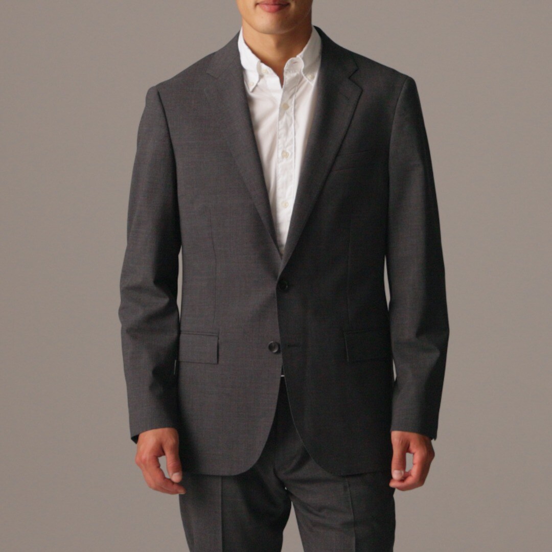 Ludlow Traveler Slim fit suit jacket in Italian stretch wool blend