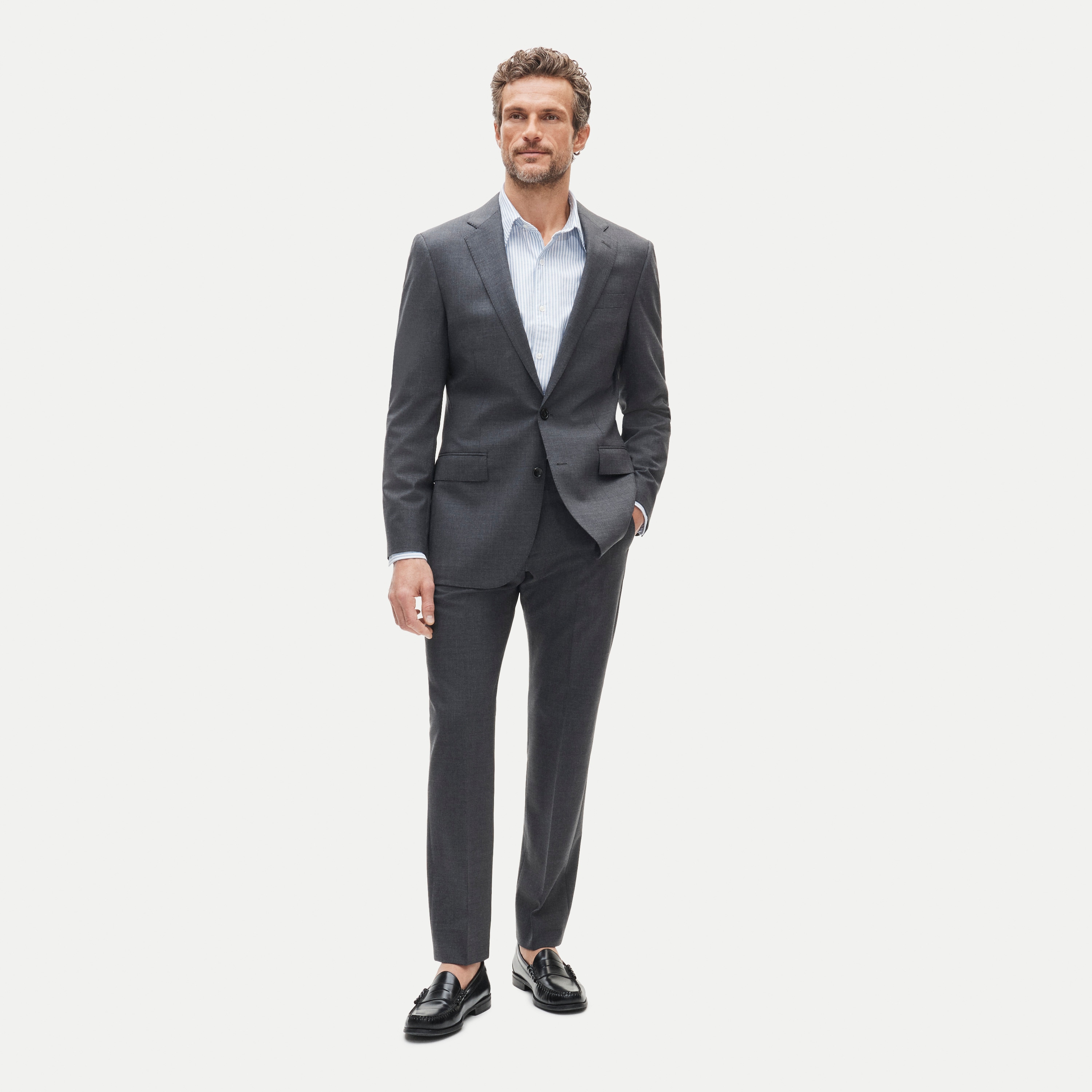 Ludlow Traveler Slim-fit suit jacket in Italian stretch wool blend