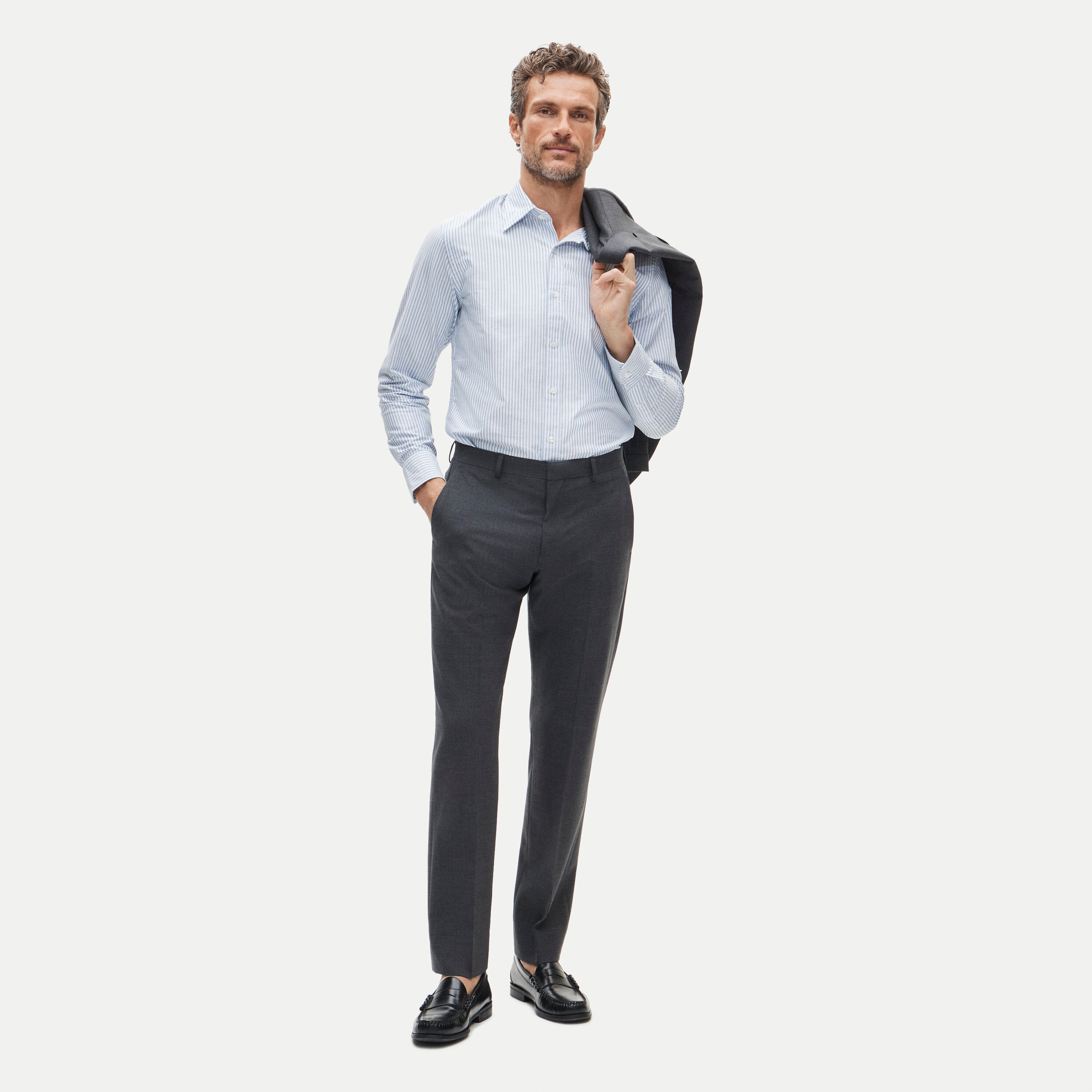 Ludlow Traveler Slim-fit suit pant in Italian stretch wool blend
