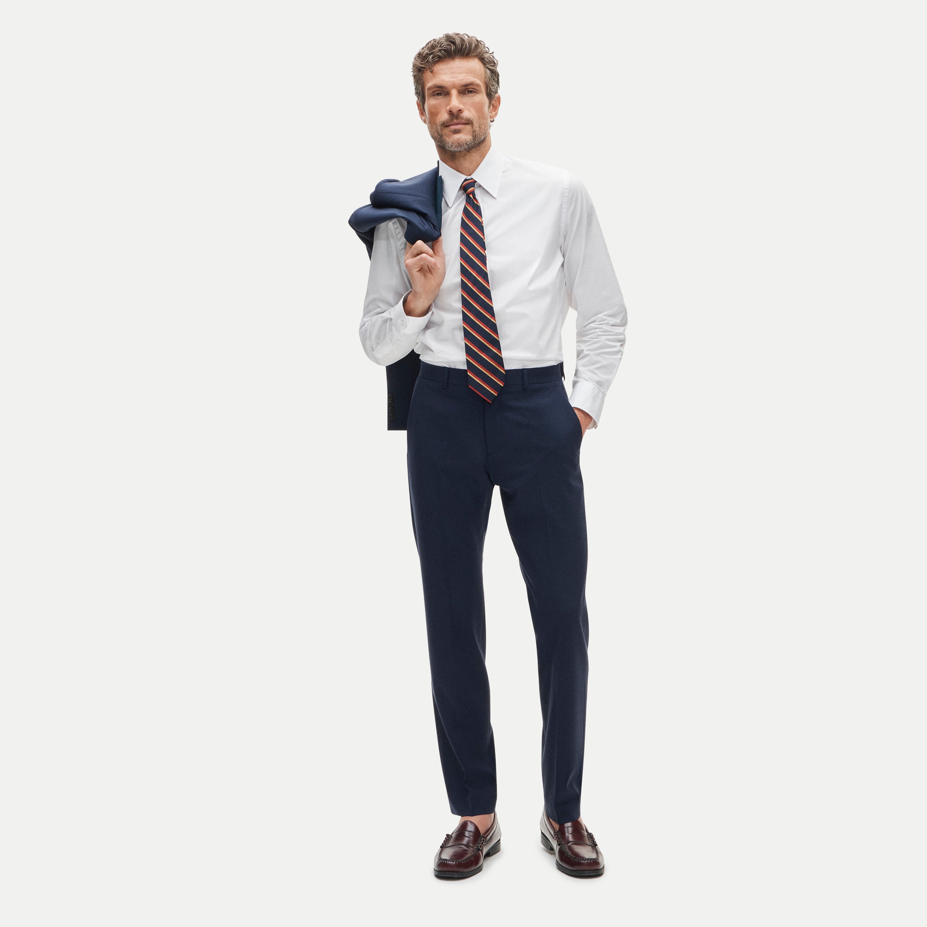 Ludlow Traveler Slim-fit suit pant in Italian stretch wool blend