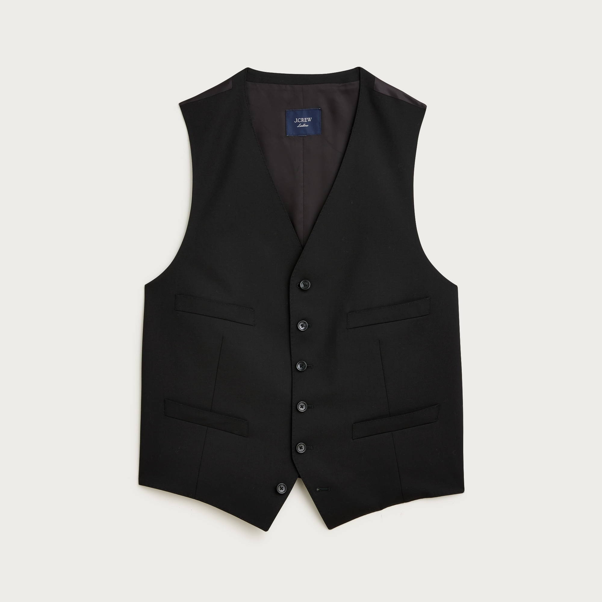 J.Crew Men's Ludlow Slim-fit tuxedo vest in Italian wool (Size 40/R)