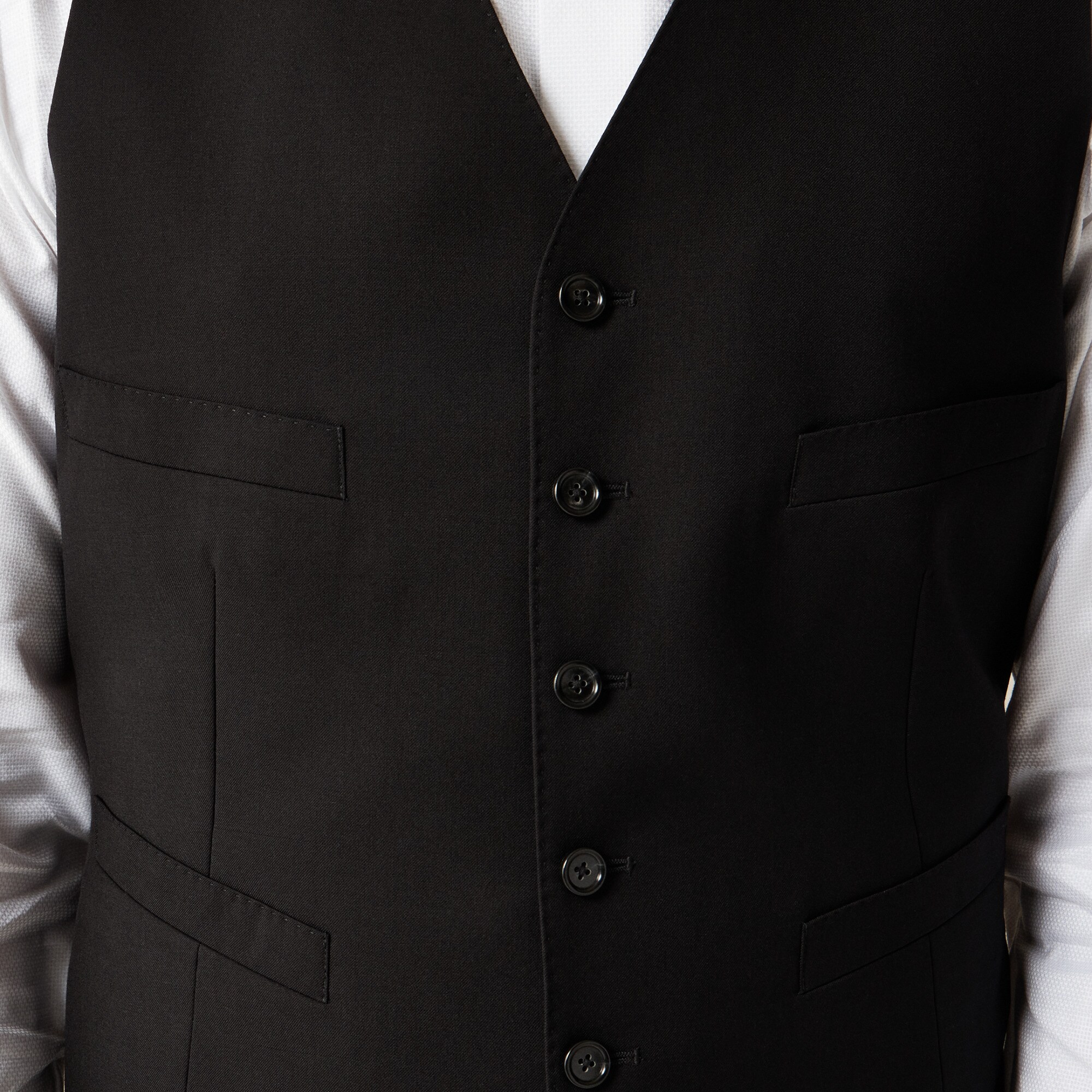 Ludlow Slim-fit tuxedo vest in Italian wool