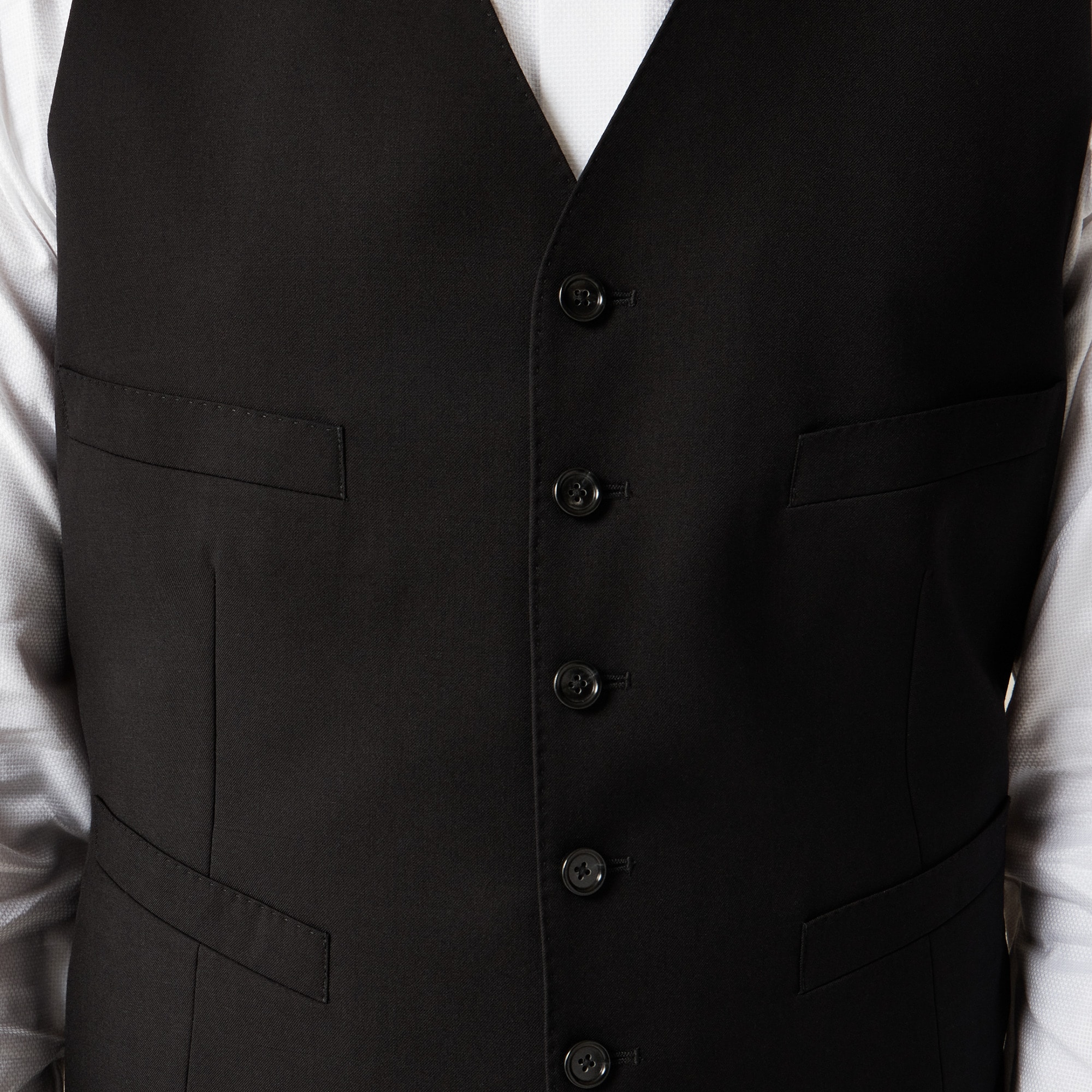 Ludlow Slim-fit tuxedo vest in Italian wool