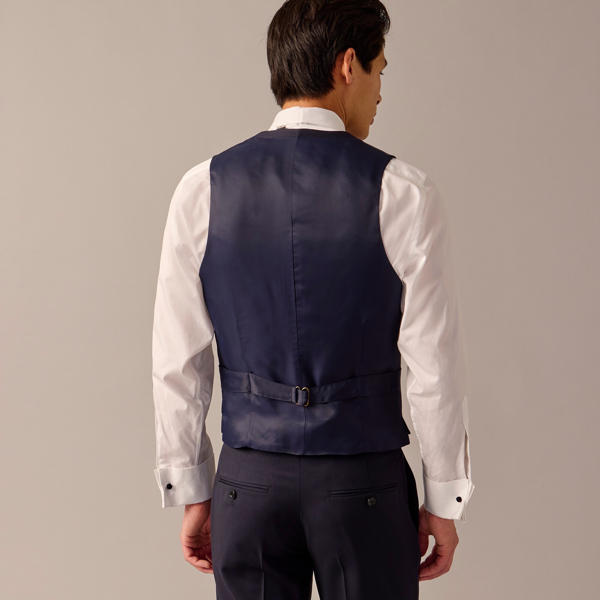 Ludlow Slim-fit tuxedo vest in Italian wool