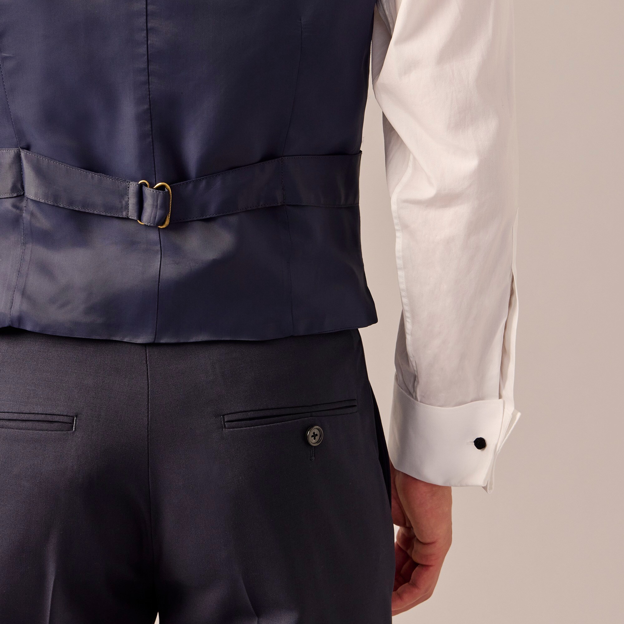 Ludlow Slim-fit tuxedo vest in Italian wool