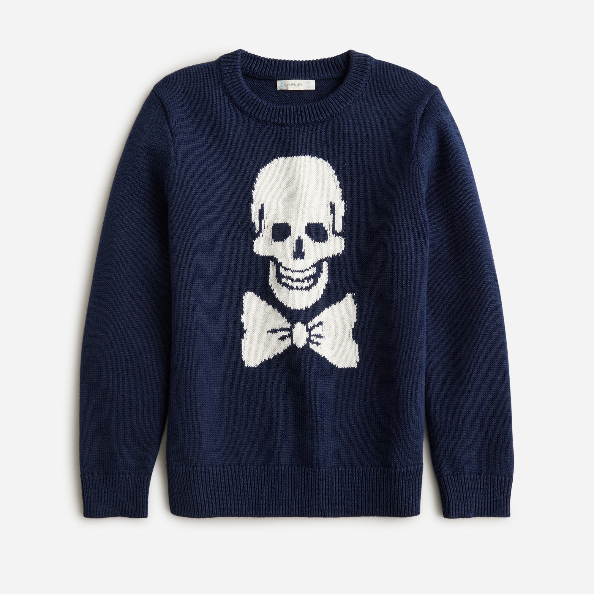  Kids' skull crewneck sweater