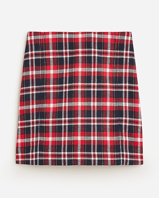  A-line mini skirt in plaid