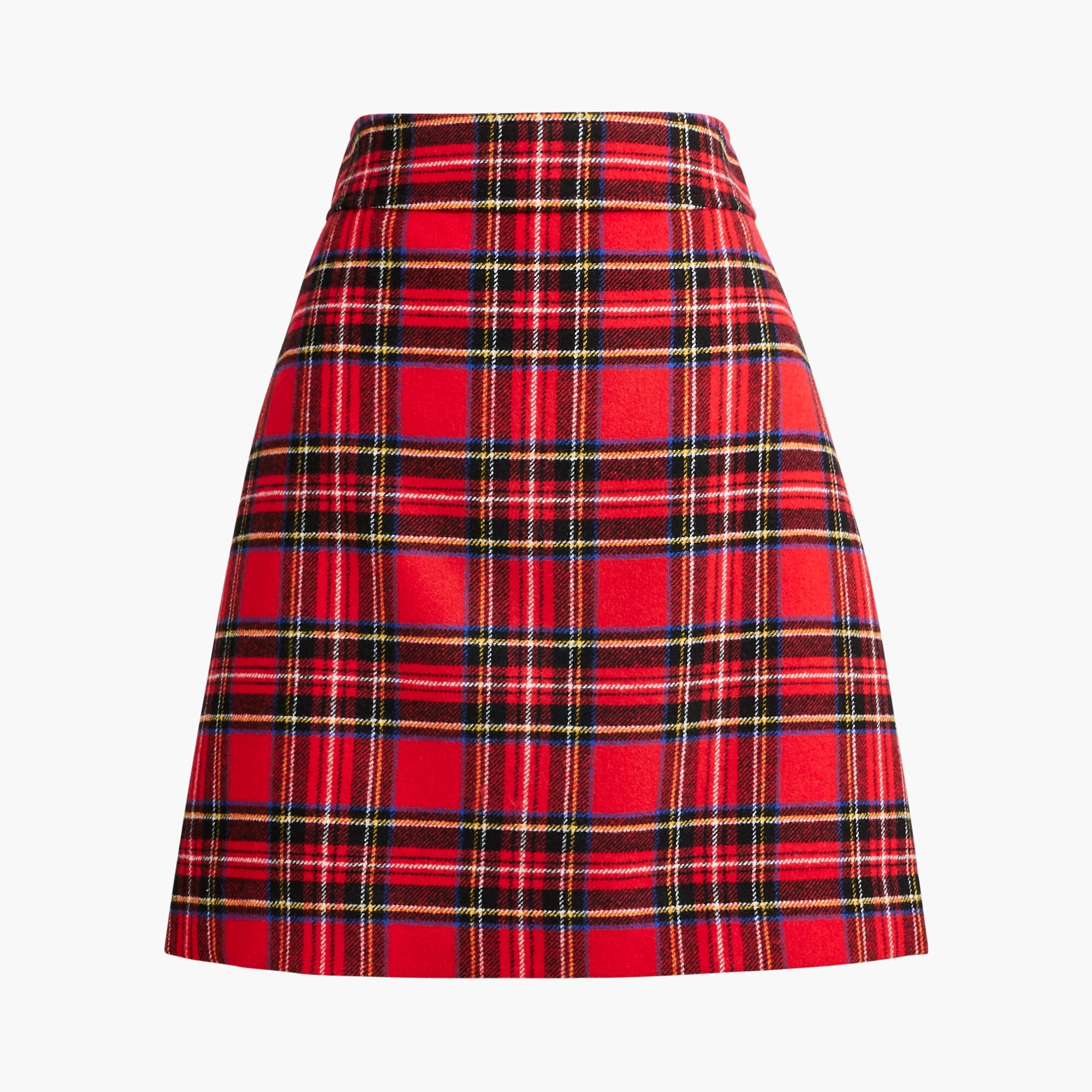 tartan a-line skirt for women