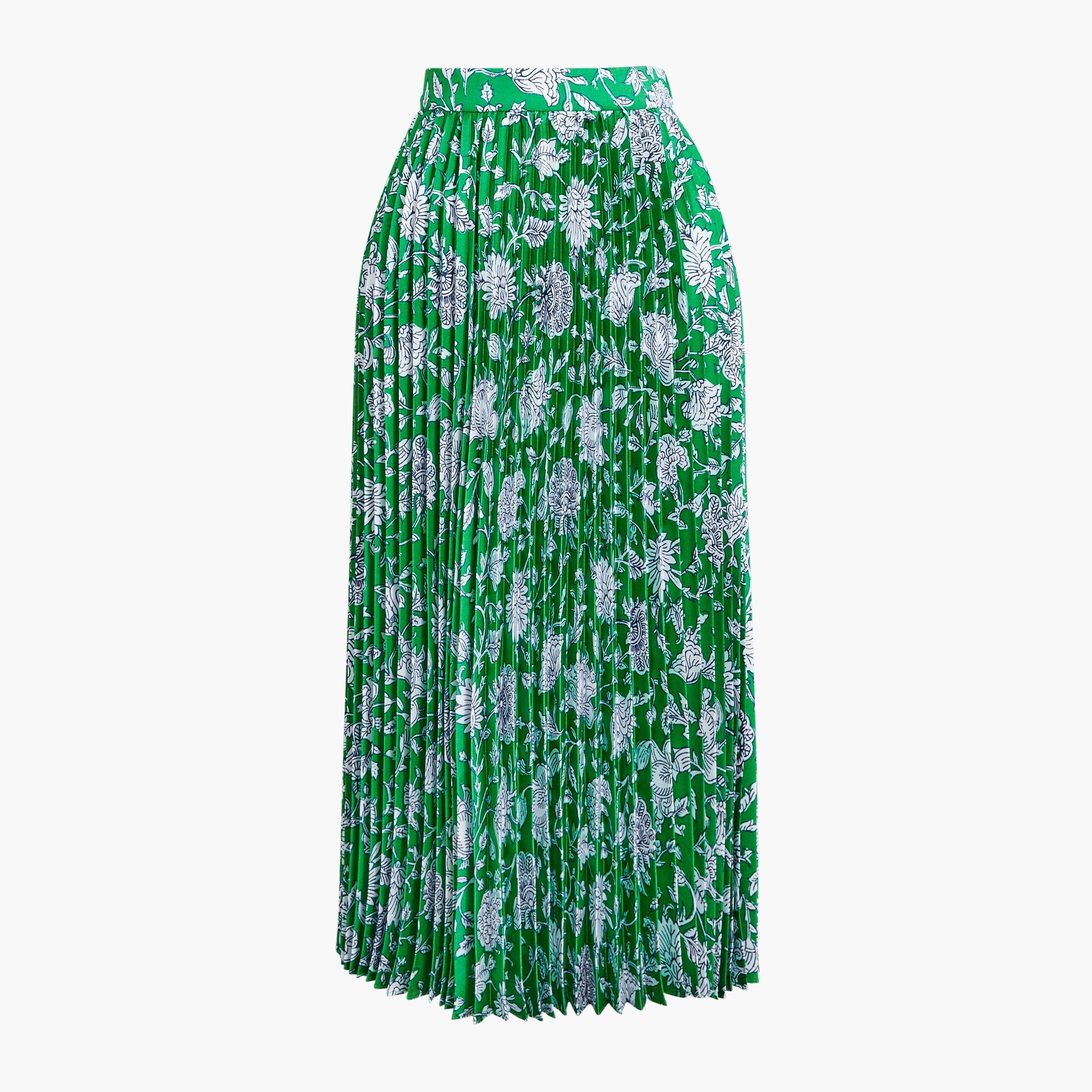 Pleated midi skirt