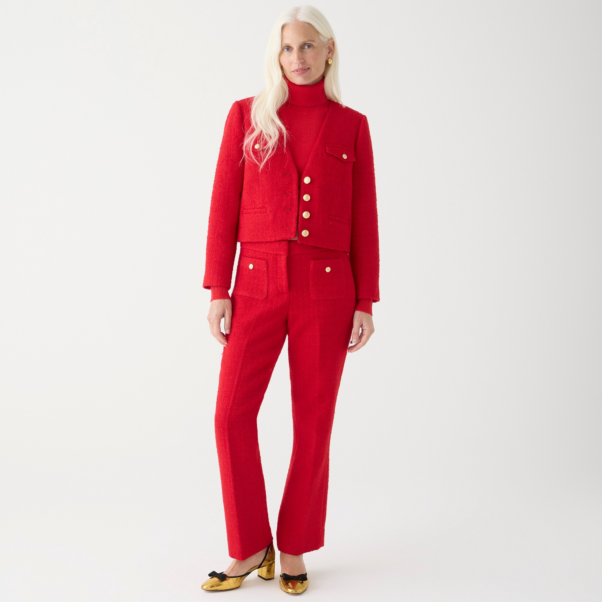  Slim kickout pant in maritime tweed