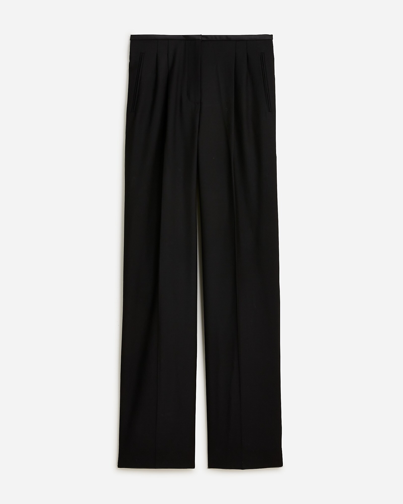 J.Crew: Collection Pleated Wide-leg Tuxedo Pant In Italian J.Crew: Collection Pleated Wide-leg Tuxedo Pant In Italian