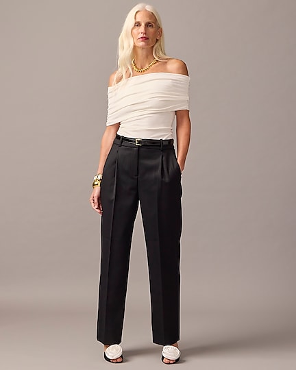 j.crew: straight-leg essential pant in wool blend for women