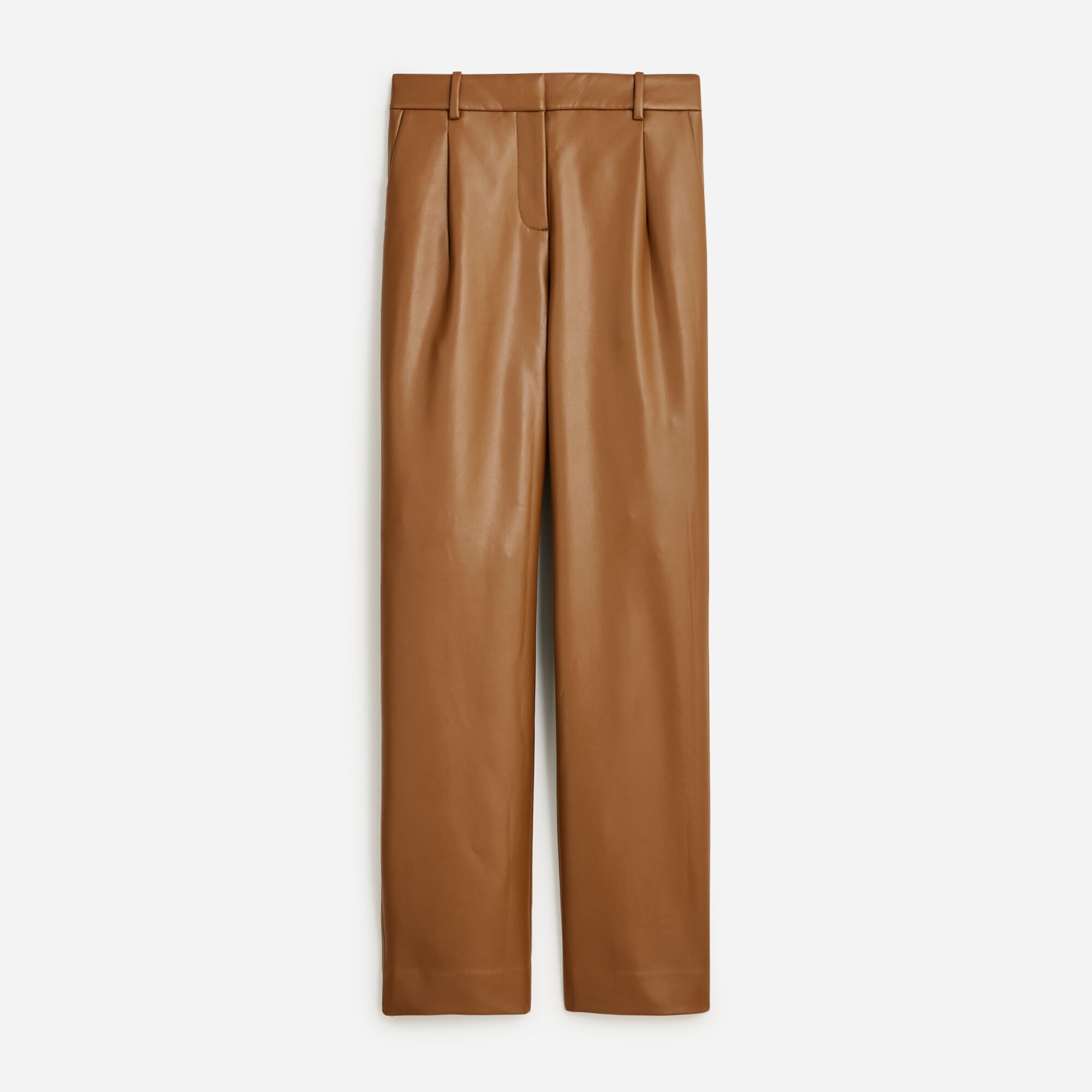  Straight-leg essential pant in faux leather