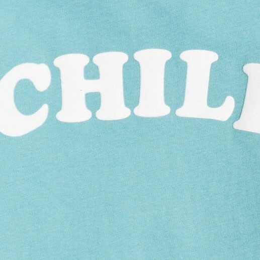 Boys' &quot;chill&quot; graphic tee BIARRITZ BLUE factory: boys' &quot;chill&quot; graphic tee for boys