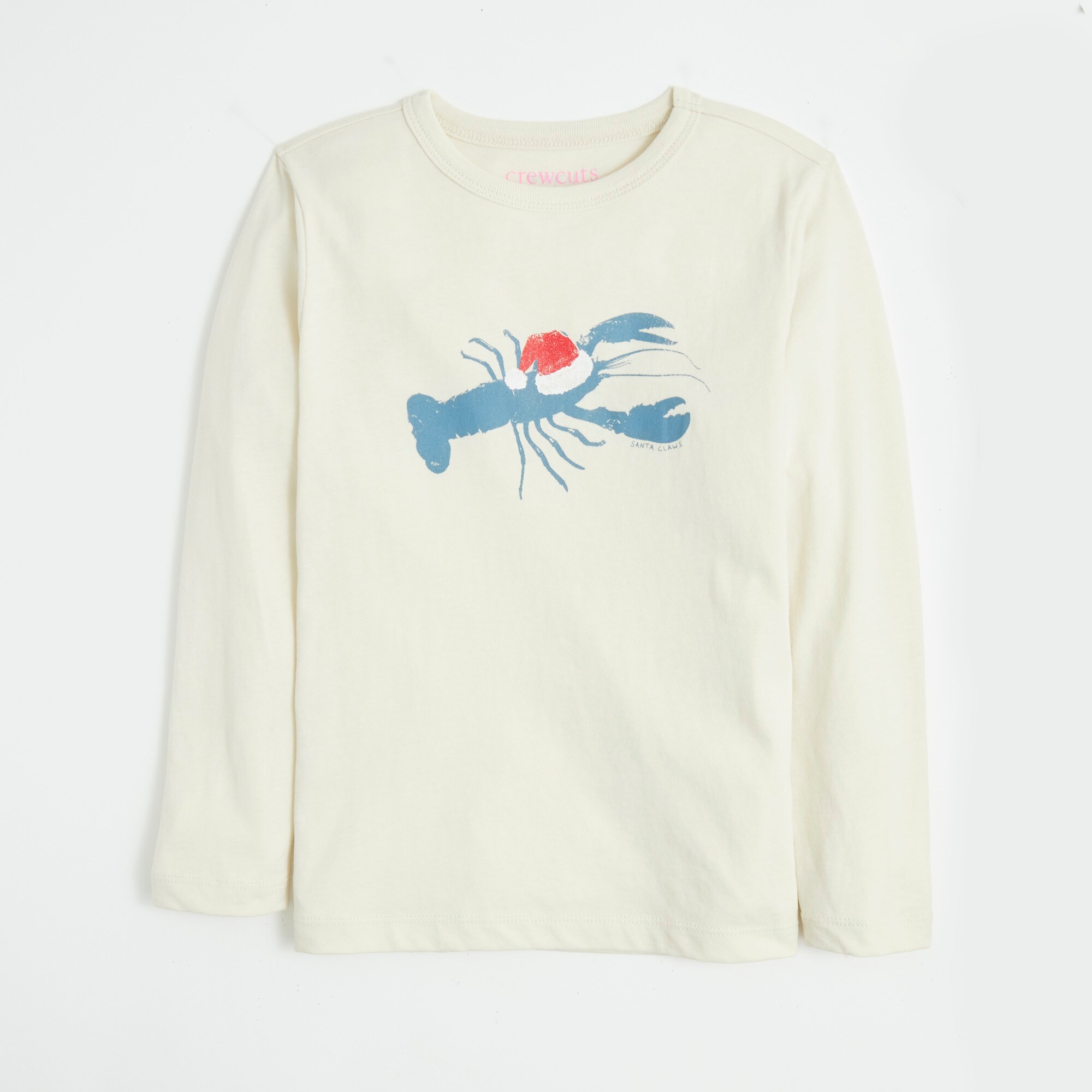 boys' santa lobster graphic tee for boys