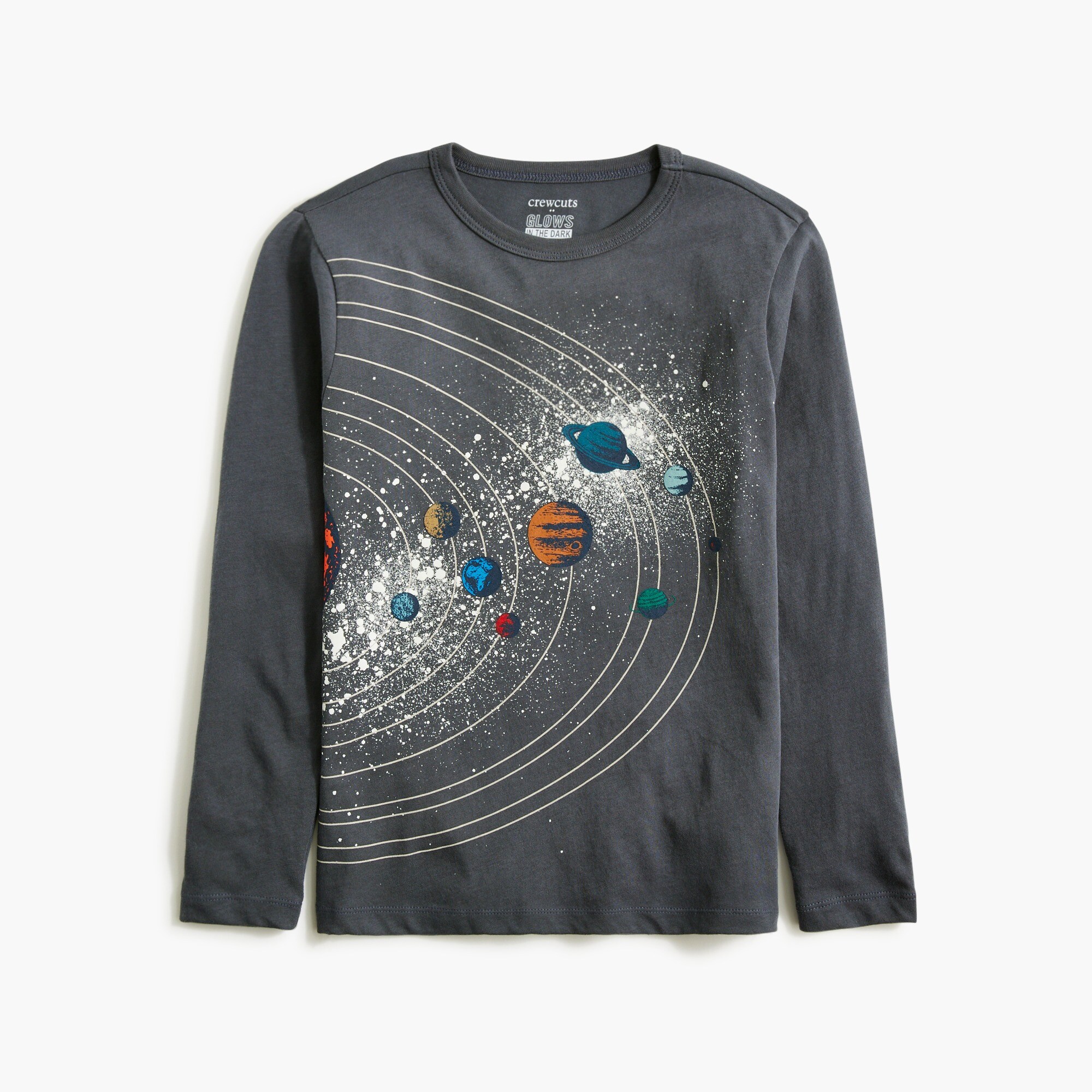 boys' glow-in-the-dark space graphic tee for boys