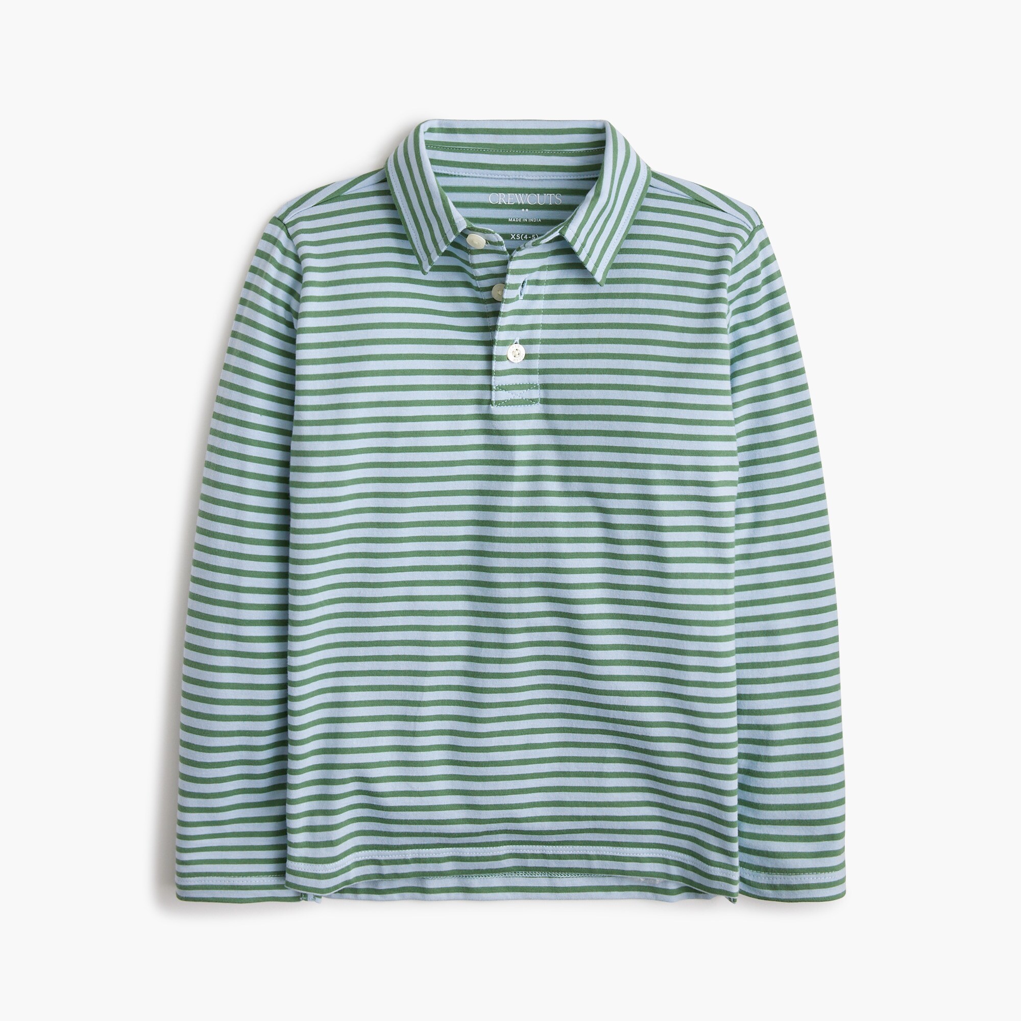 boys' striped jersey polo shirt for boys