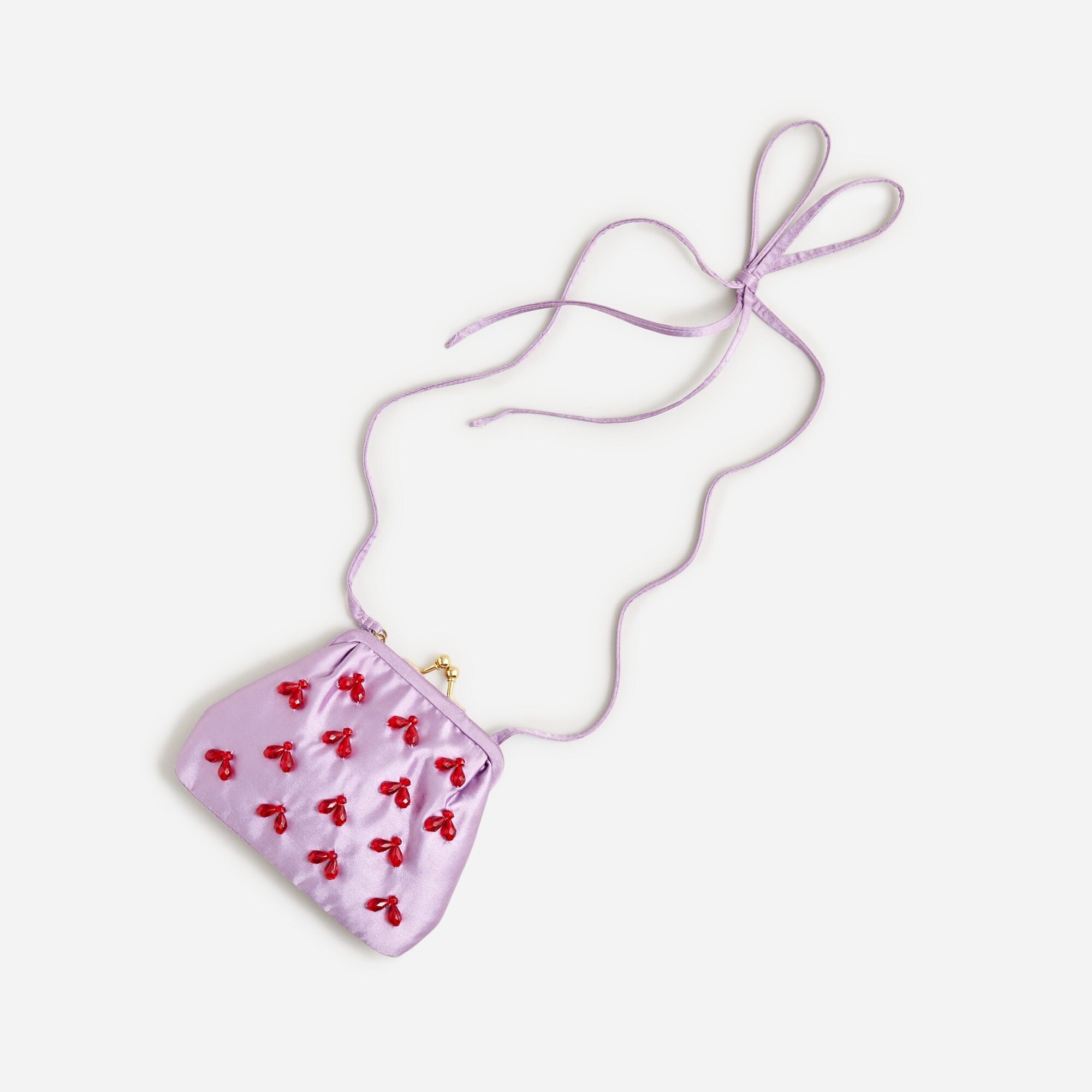 J.Crew Girls' Satin Coin Purse With Beads For Girls