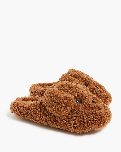  Kids' sherpa poodle slippers