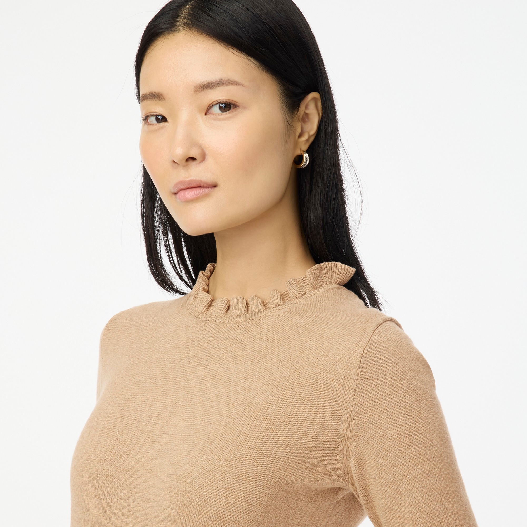 6041 Bordeaux Neck Detailed Sweater