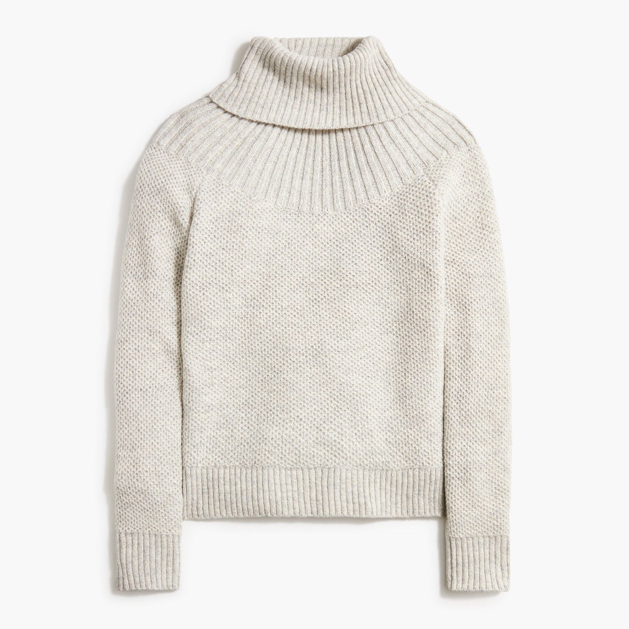 womens Mixed-stitch turtleneck sweater