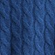 Cashmere shrunken cable-knit crewneck sweater HTHR INDIGO 