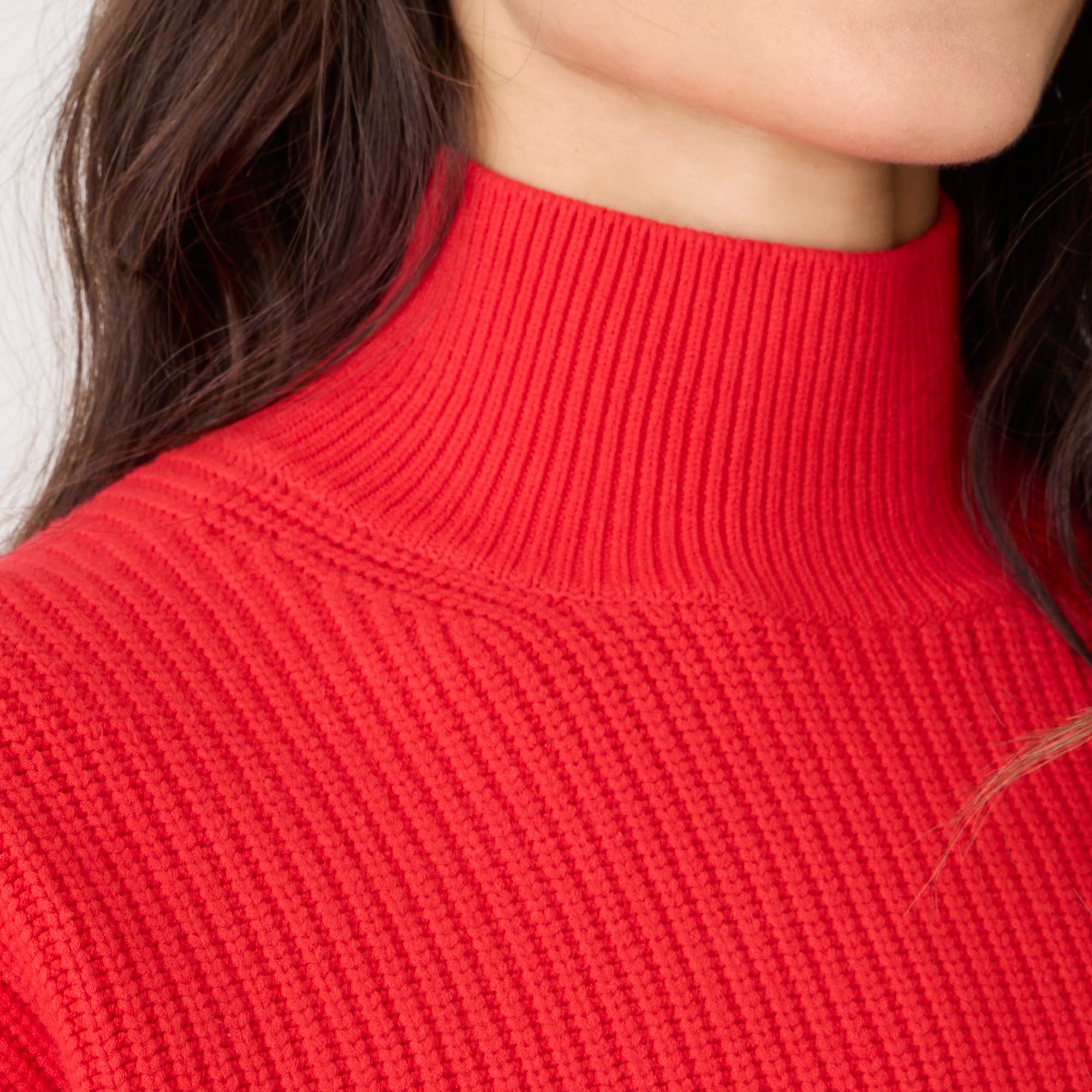 J.Crew: Ribbed Turtleneck Sweater In Stretch Yarn For Women