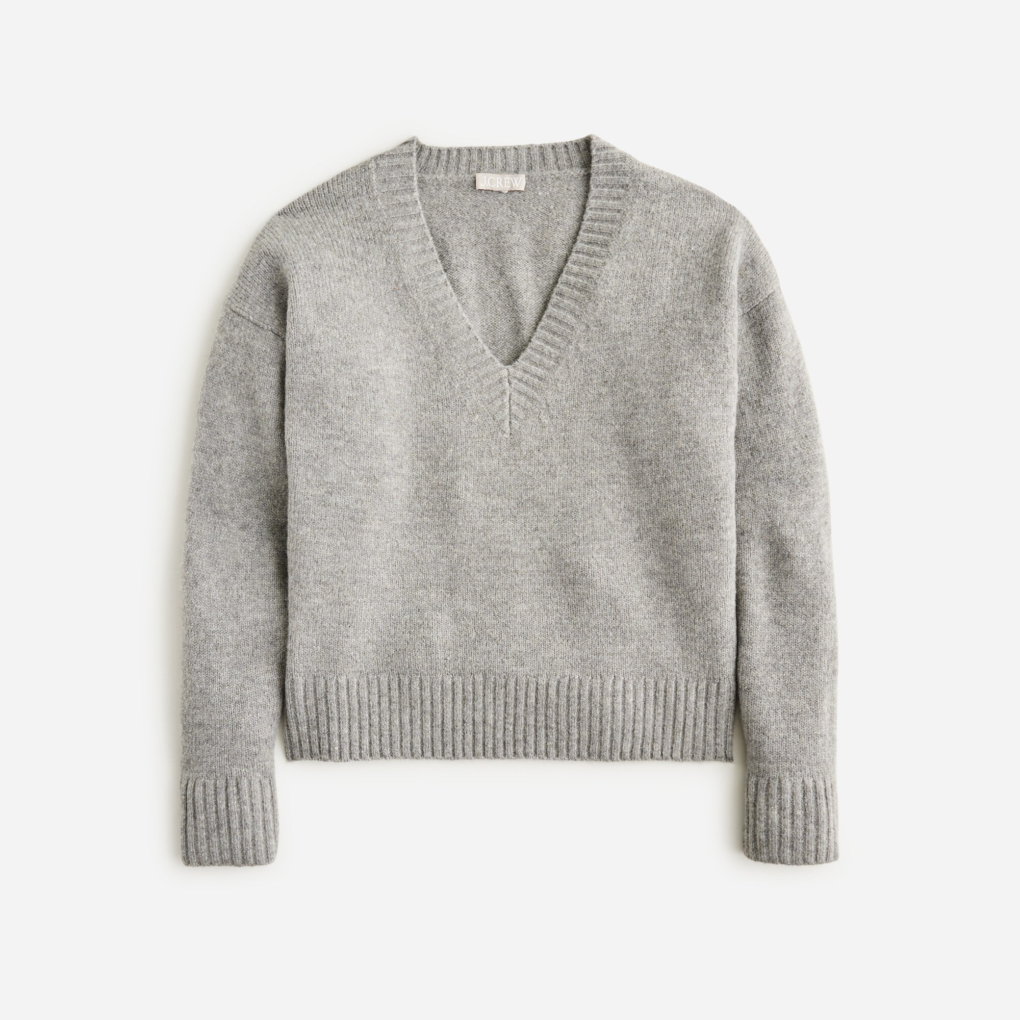 Relaxed V-neck pullover sweater