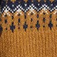 Fair Isle half-zip sweater in brushed yarn NAVY BUTTERCREAM TIMBER