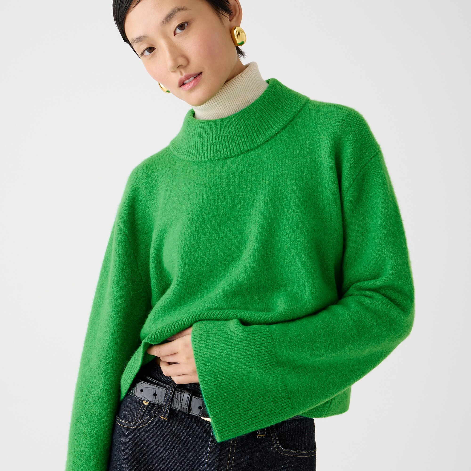 Chunky crewneck sweater in Supersoft yarn