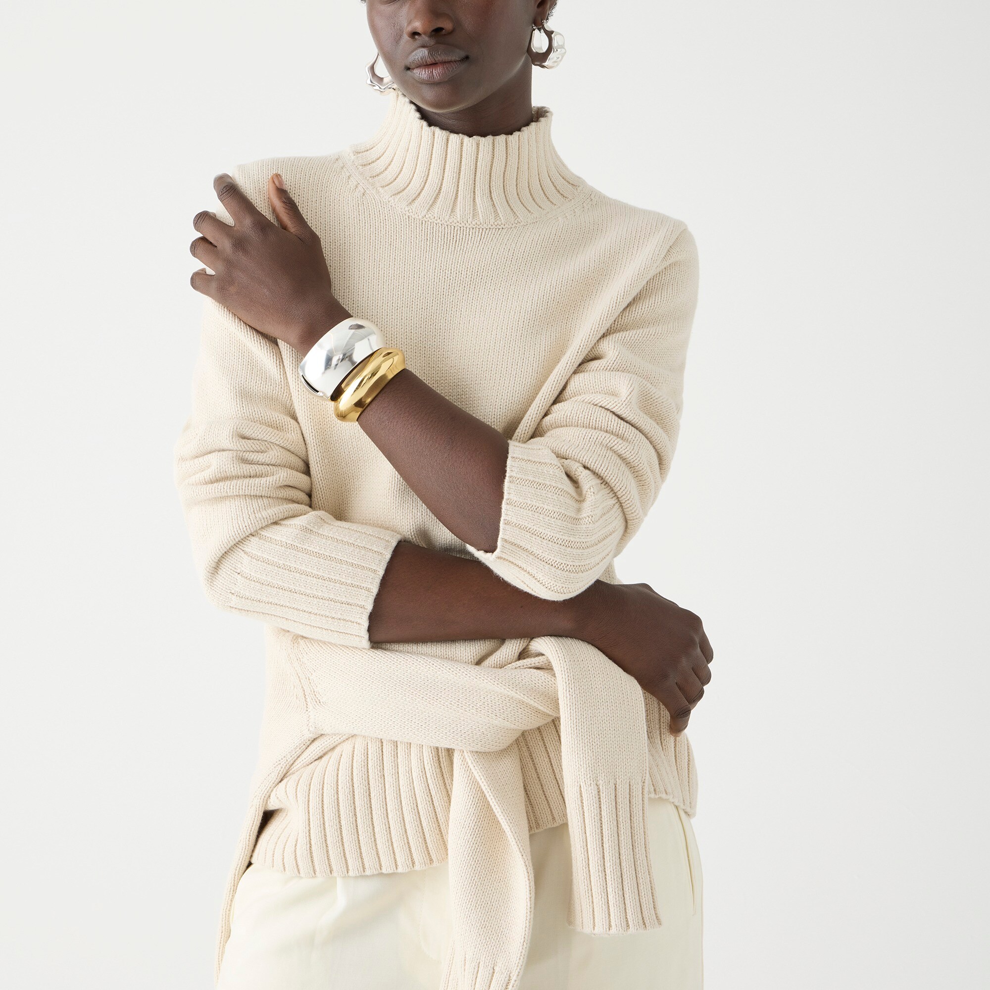 womens Cotton turtleneck sweater