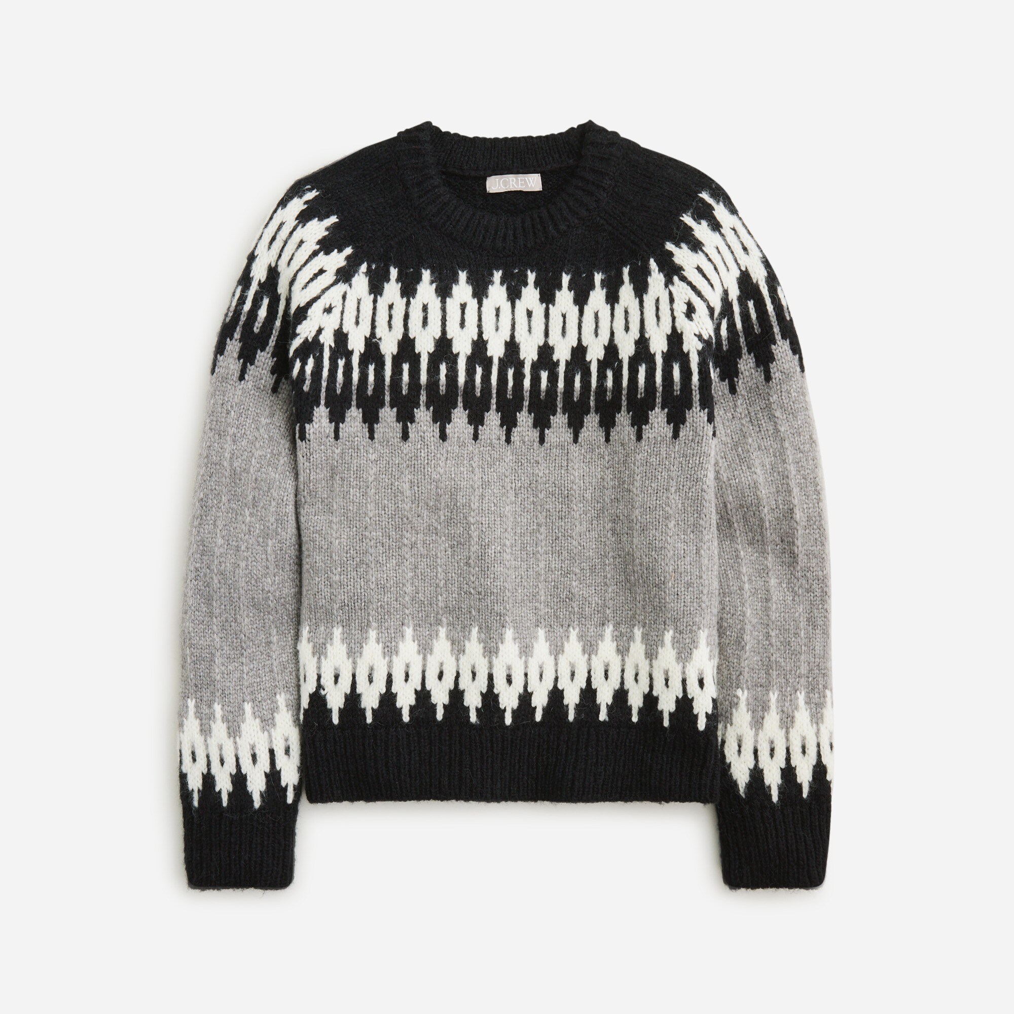  Fair Isle crewneck sweater