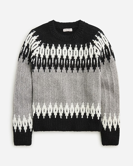  Fair Isle crewneck sweater