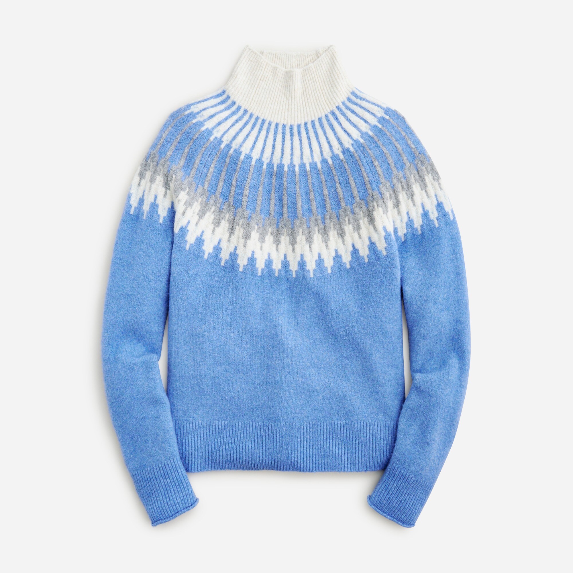  Fair Isle turtleneck sweater in Supersoft yarn