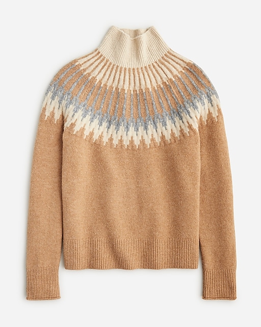  Fair Isle turtleneck sweater in Supersoft yarn