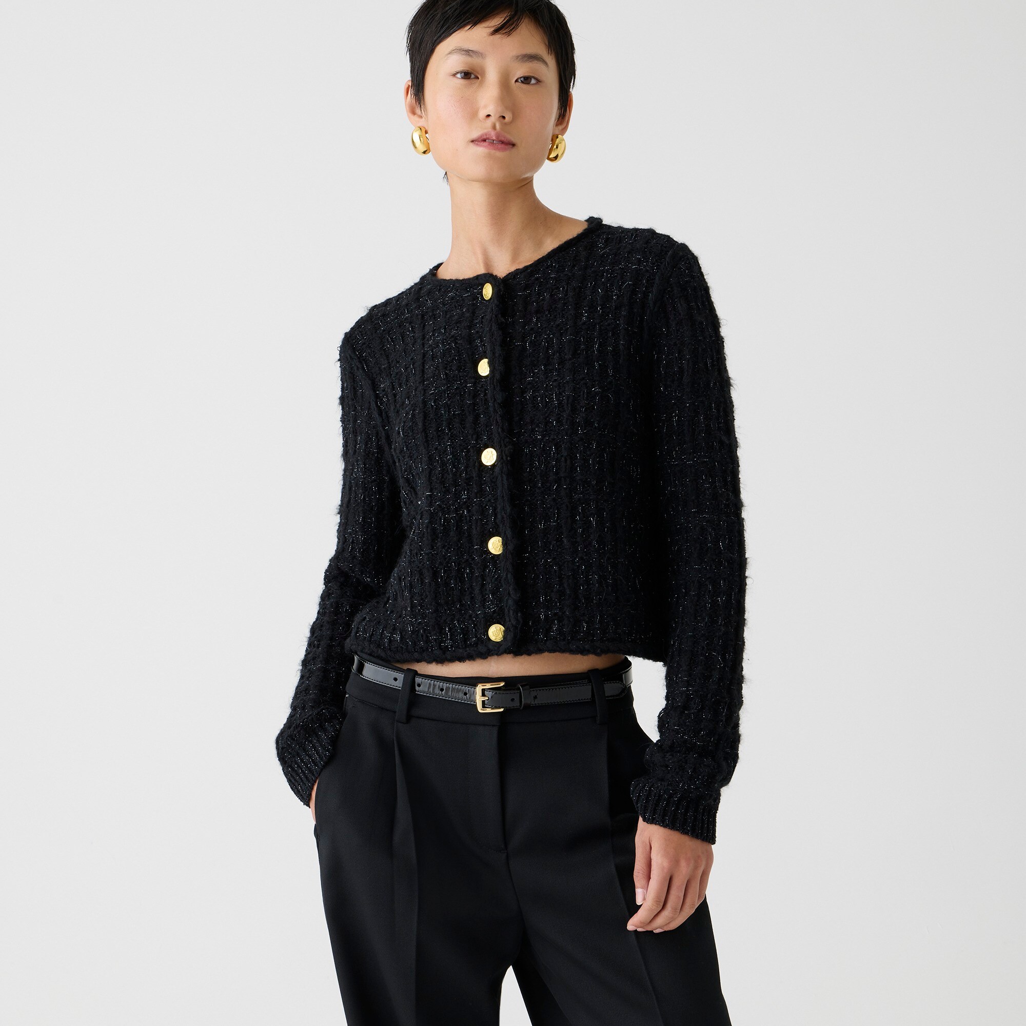 J.Crew: Plaid Lady Jacket With Textured Lurex® Metallic Threads For Women