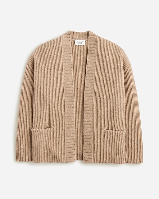  Collection ribbed cashmere relaxed cardigan sweater