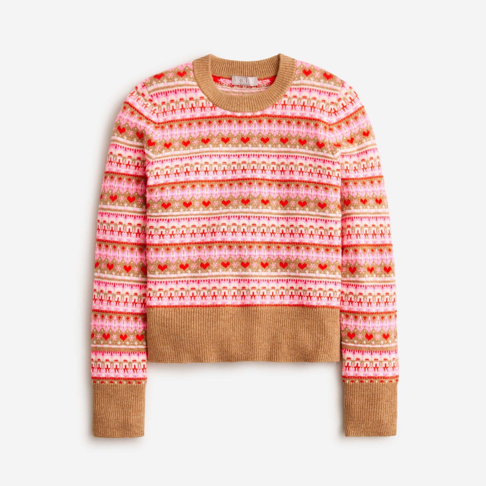  Shrunken Fair Isle crewneck sweater