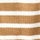 Rollneck&trade; sweater in stripe CAMEL IVORY