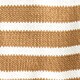 Rollneck&trade; sweater in stripe CAMEL IVORY