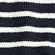 Rollneck&trade; sweater in stripe NAVY IVORY