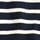 Rollneck&trade; sweater in stripe NAVY IVORY 