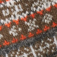 Fair Isle wool-blend  socks OLIVE MULTI factory: fair isle wool-blend  socks for men