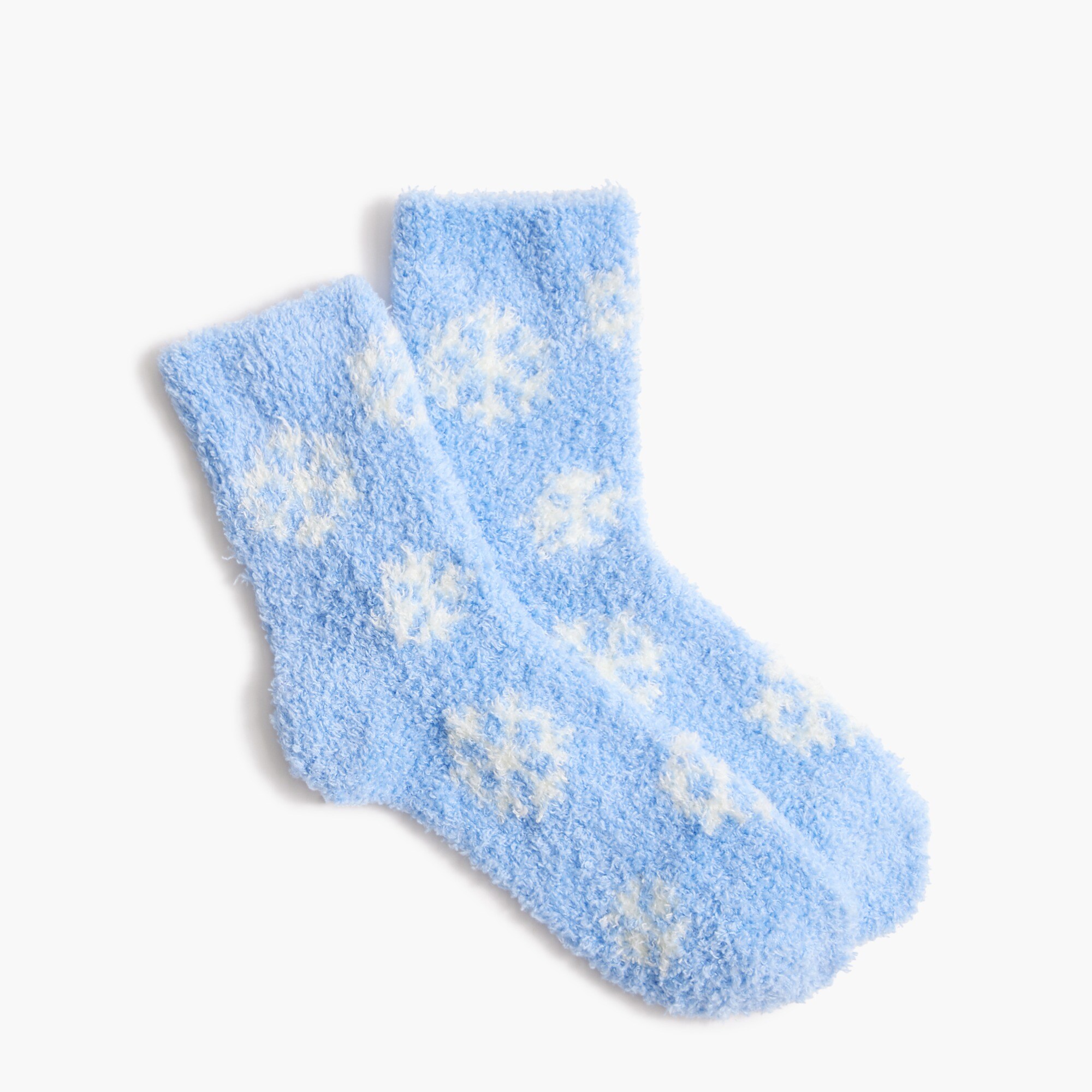 Snowflake fuzzy boot socks