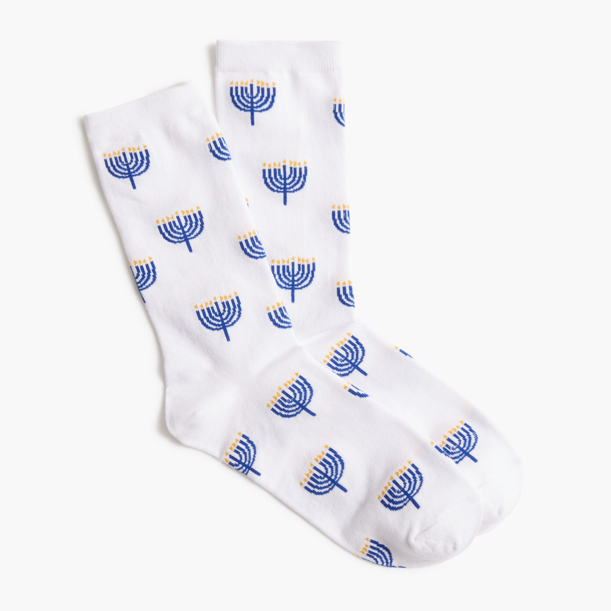 Hanukkah candle trouser socks