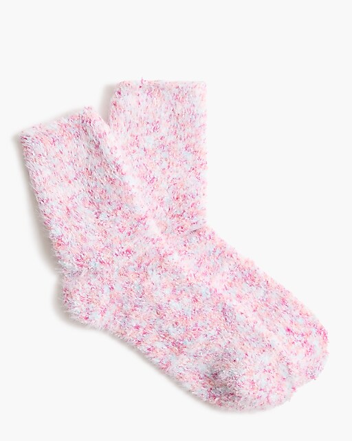 womens Flecked fuzzy boot socks