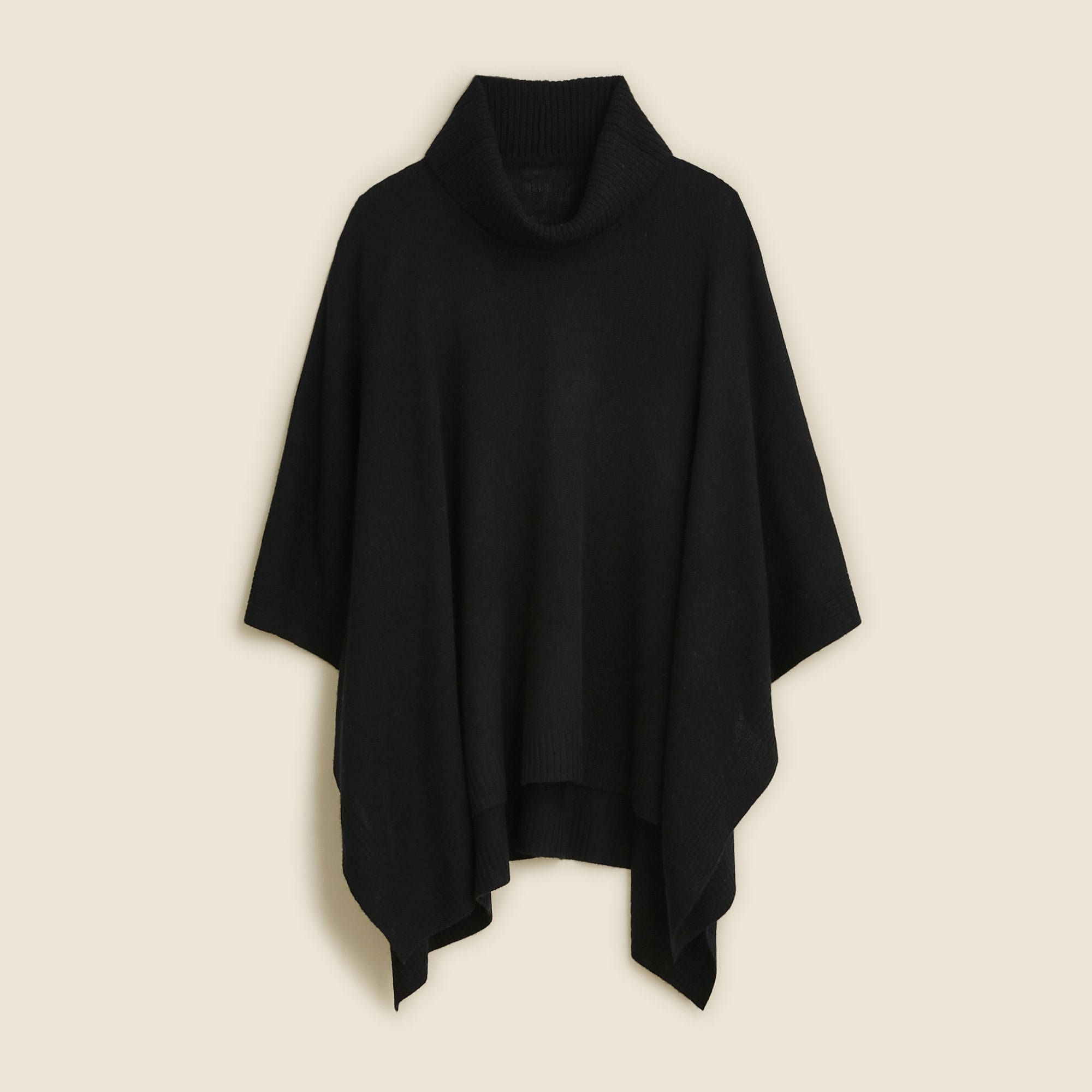 J.Crew Wool cashmere Blend Turtleneck Poncho For Women