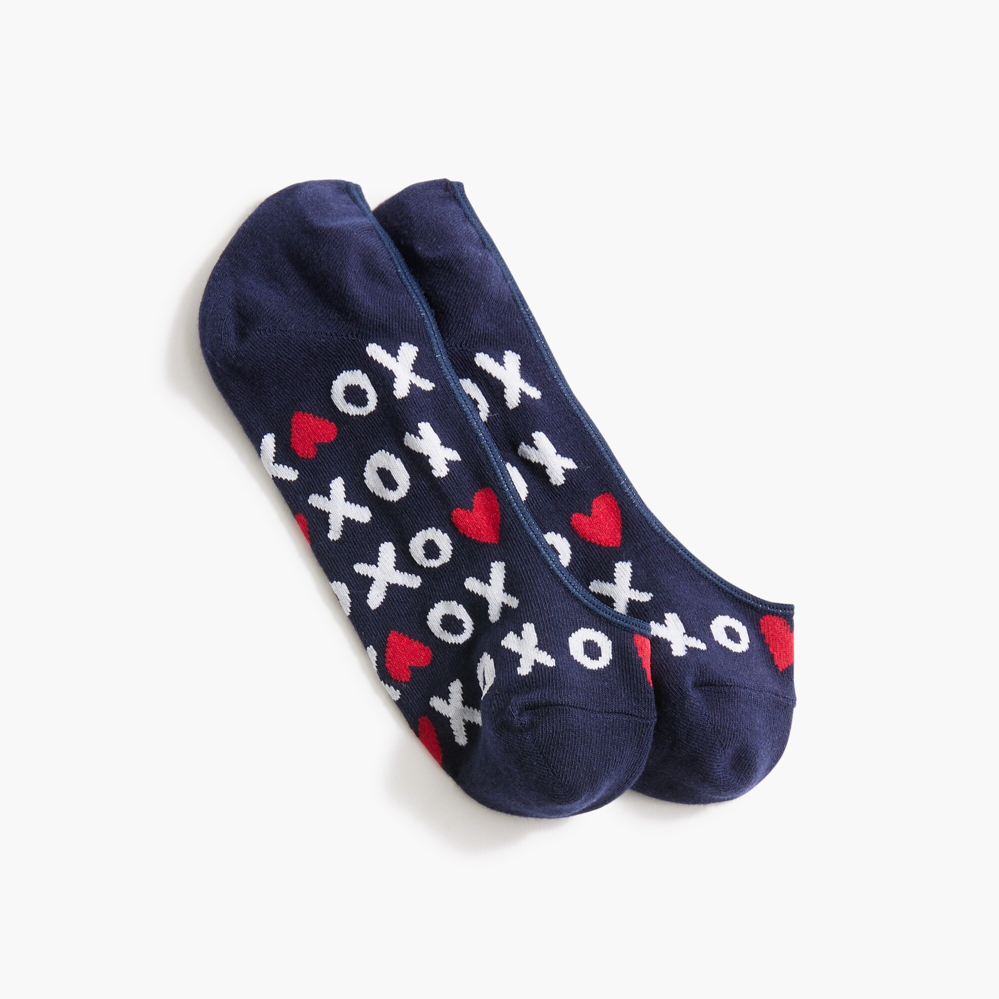 "XOXO" no-show socks