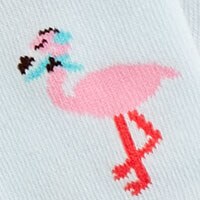 Winter flamingos trouser socks VINTAGE SKY factory: winter flamingos trouser socks for women